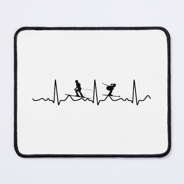 Item preview, Skiing Heartbeat Jumper - Cute Ski Lover Life designed and sold by print hasan.