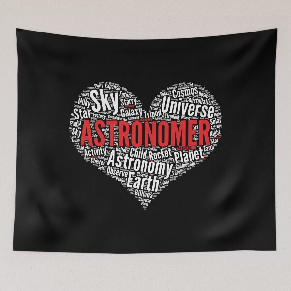 Item preview, Astronomy Lover Heart Shape Future Astronomer Word Cloud product designed and sold by theodoros20.