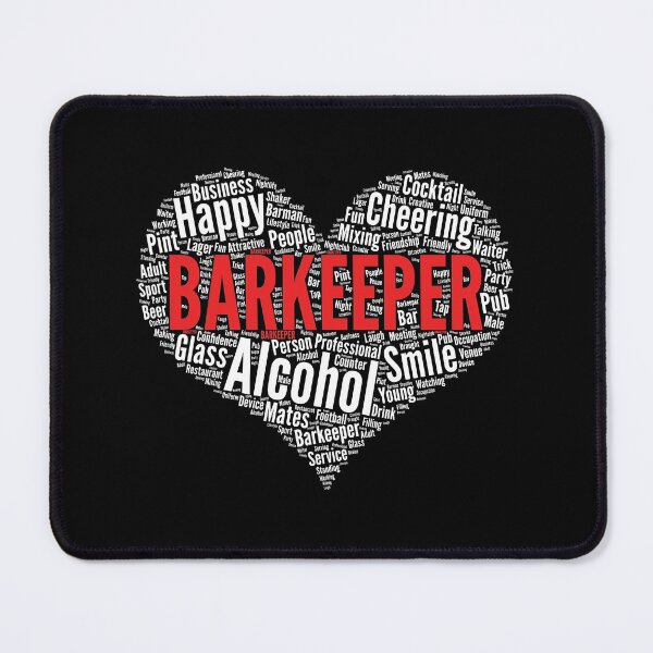 Item preview, Barkeeper Heart Shape Beer Brew Drinking Bar design designed and sold by theodoros20.