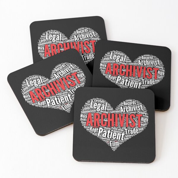 Item preview, Archivist Heart Shape Word Cloud Design design designed and sold by theodoros20.