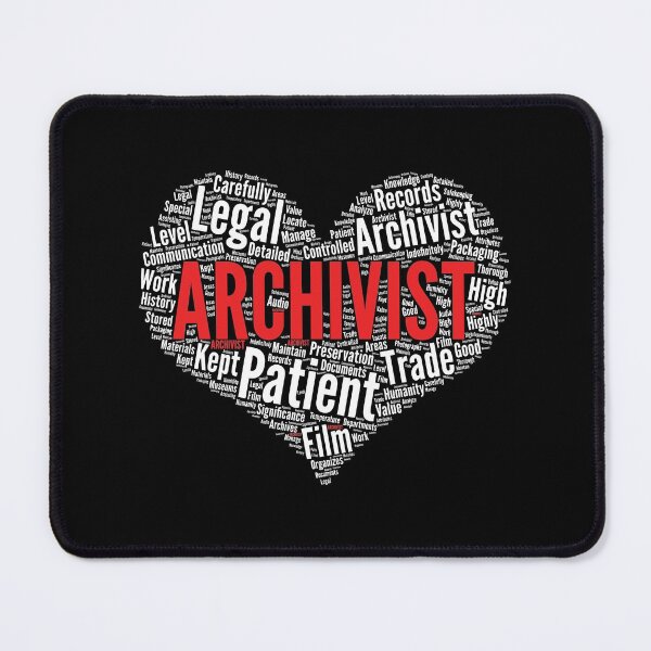 Item preview, Archivist Heart Shape Word Cloud Design design designed and sold by theodoros20.
