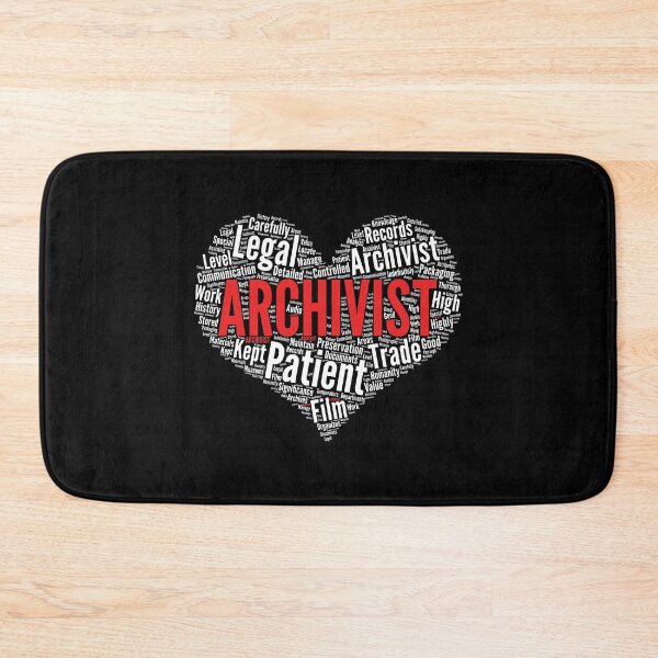 Item preview, Archivist Heart Shape Word Cloud Design design designed and sold by theodoros20.