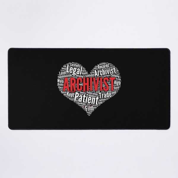 Item preview, Archivist Heart Shape Word Cloud Design design designed and sold by theodoros20.