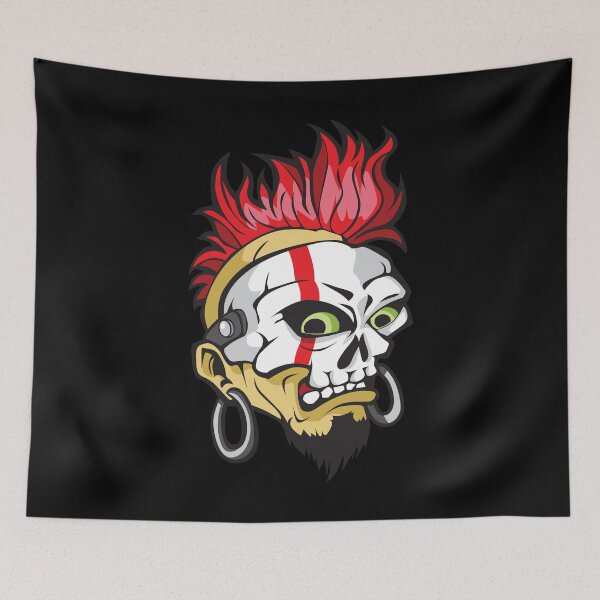 Item preview, Skull Art  Digital Style Punk Skull designed and sold by AEGMEDIA.