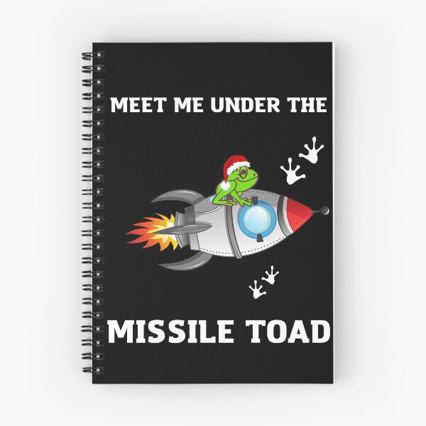Item preview,  Funny Meet Me Under The Missile Toad Christmas Frog Santa Hat Rocket designed and sold by sichaz.