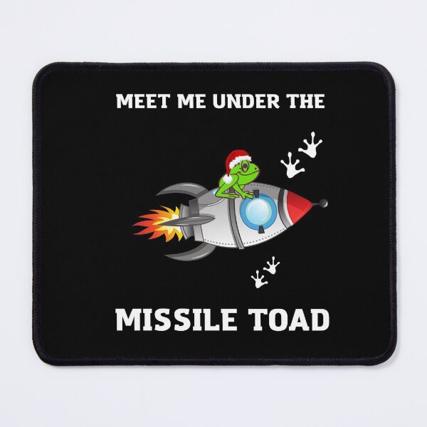 Item preview,  Funny Meet Me Under The Missile Toad Christmas Frog Santa Hat Rocket designed and sold by sichaz.
