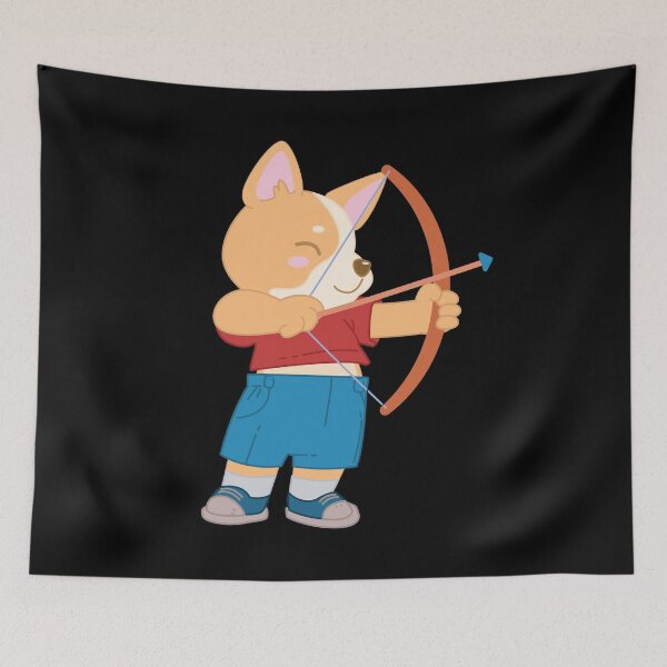 Item preview, Archery Cute Puppy Dog Player - Kids gift graphic designed and sold by theodoros20.