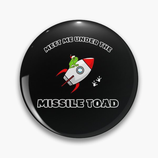 Item preview, Funny Meet Me Under The Missile Toad Christmas Frog Santa Hat Rocket designed and sold by sichaz.