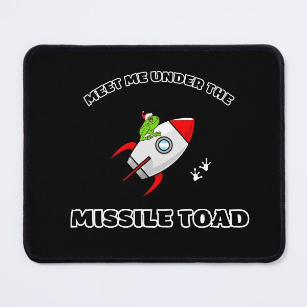 Item preview, Funny Meet Me Under The Missile Toad Christmas Frog Santa Hat Rocket designed and sold by sichaz.