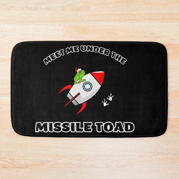 Item preview, Funny Meet Me Under The Missile Toad Christmas Frog Santa Hat Rocket designed and sold by sichaz.