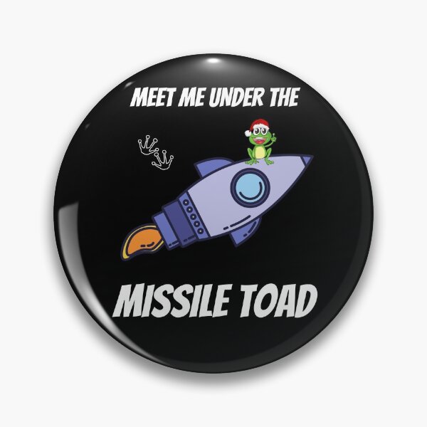 Item preview, Funny Meet Me Under The Missile Toad Christmas Frog Santa Hat Rocket designed and sold by sichaz.