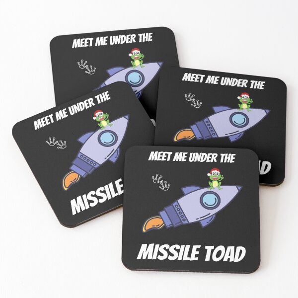 Item preview, Funny Meet Me Under The Missile Toad Christmas Frog Santa Hat Rocket designed and sold by sichaz.
