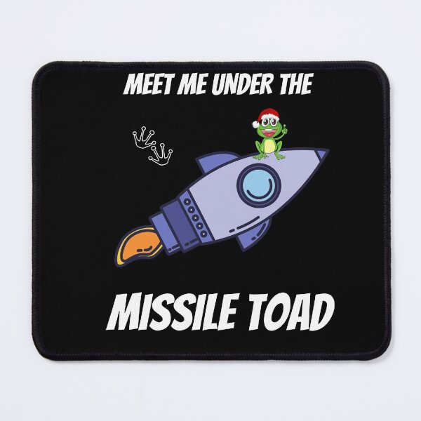Item preview, Funny Meet Me Under The Missile Toad Christmas Frog Santa Hat Rocket designed and sold by sichaz.