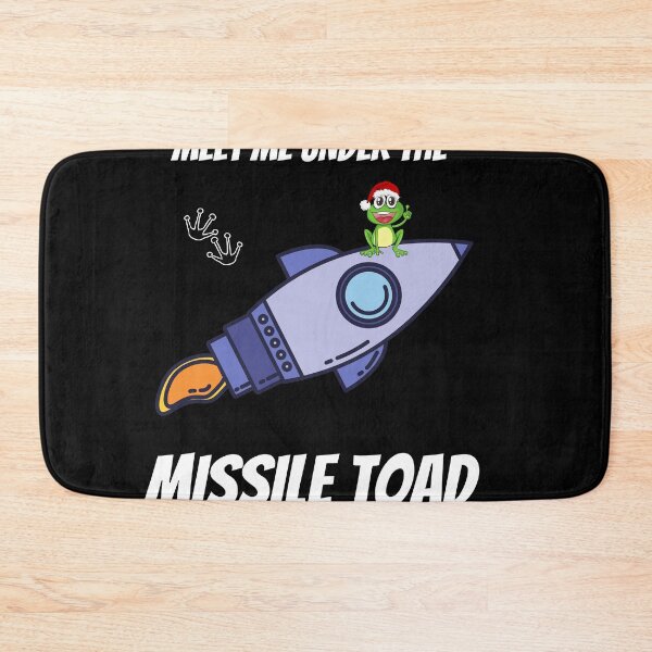 Item preview, Funny Meet Me Under The Missile Toad Christmas Frog Santa Hat Rocket designed and sold by sichaz.