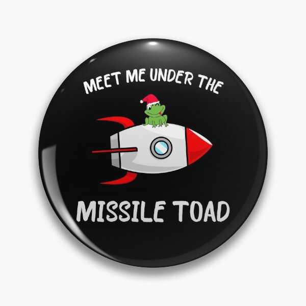 Item preview, Funny Meet Me Under The Missile Toad Christmas Frog Santa Hat Rocket designed and sold by sichaz.