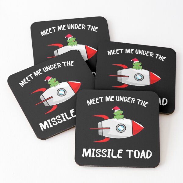 Item preview, Funny Meet Me Under The Missile Toad Christmas Frog Santa Hat Rocket designed and sold by sichaz.