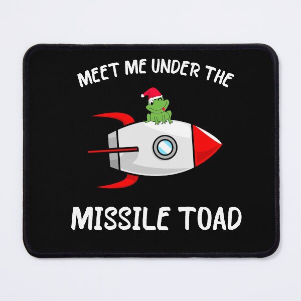 Item preview, Funny Meet Me Under The Missile Toad Christmas Frog Santa Hat Rocket designed and sold by sichaz.