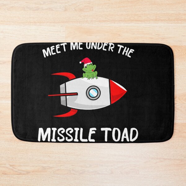 Item preview, Funny Meet Me Under The Missile Toad Christmas Frog Santa Hat Rocket designed and sold by sichaz.