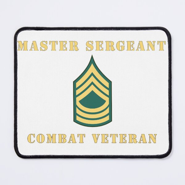 Item preview, Army - Master Sergeant - MSG - Combat Veteran designed and sold by Military Insignia Products.