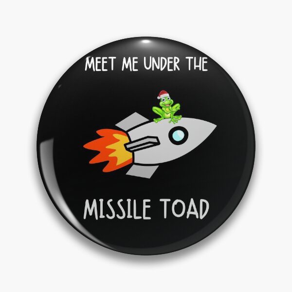 Item preview, Funny Meet Me Under The Missile Toad Christmas Frog Santa Hat Rocket designed and sold by sichaz.
