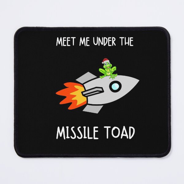 Item preview, Funny Meet Me Under The Missile Toad Christmas Frog Santa Hat Rocket designed and sold by sichaz.
