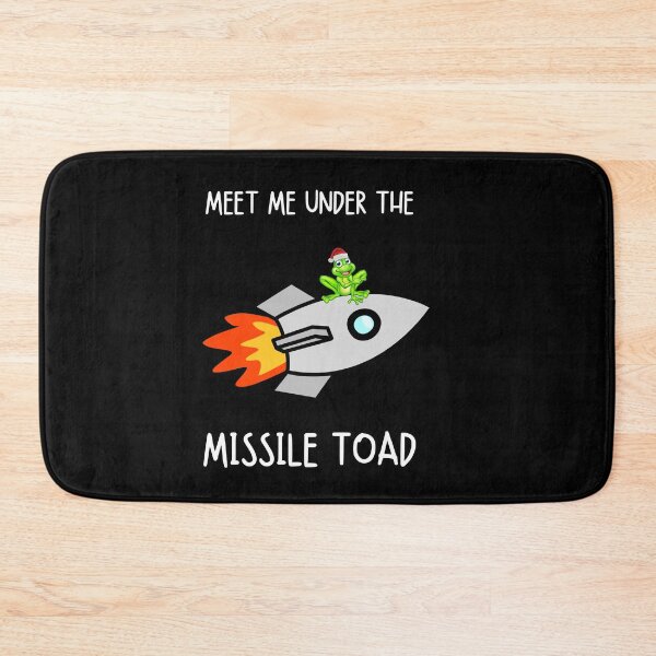 Item preview, Funny Meet Me Under The Missile Toad Christmas Frog Santa Hat Rocket designed and sold by sichaz.