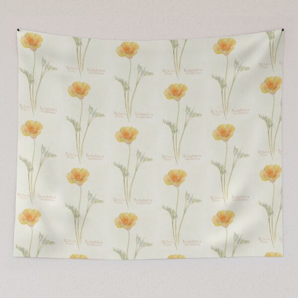 Item preview, California Poppy - Botanical Illustration designed and sold by chimakingthings.
