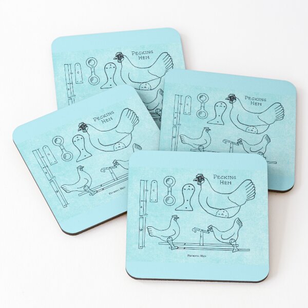 Item preview, Vintage blueprint hen toy - blue designed and sold by NatureArtUK.