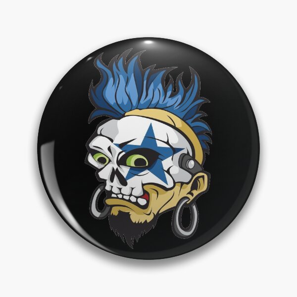 Item preview, Skull Art  Digital Style Punk Skull designed and sold by AEGMEDIA.