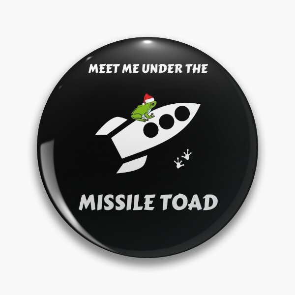 Item preview, Funny Meet Me Under The Missile Toad Christmas Frog Santa Hat Rocket designed and sold by sichaz.