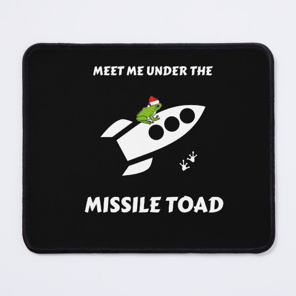 Item preview, Funny Meet Me Under The Missile Toad Christmas Frog Santa Hat Rocket designed and sold by sichaz.
