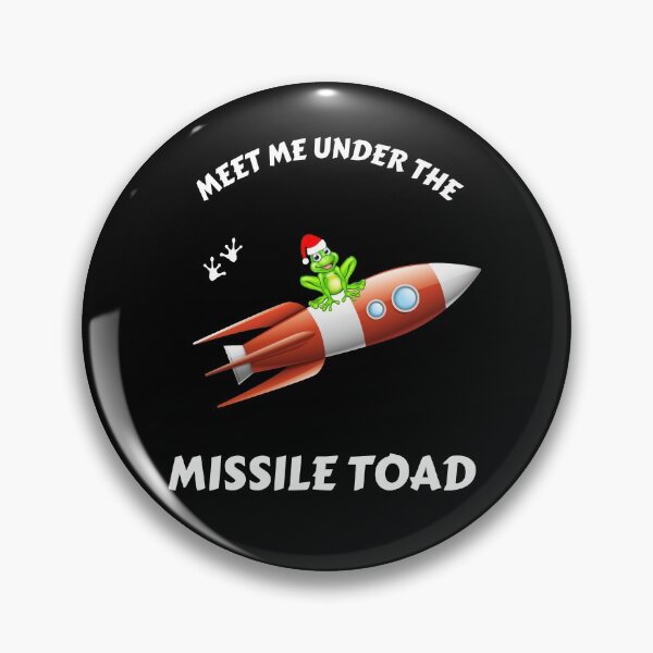 Item preview, Funny Meet Me Under The Missile Toad Christmas Frog Santa Hat Rocket designed and sold by sichaz.