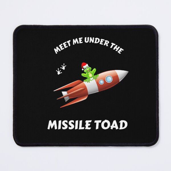 Item preview, Funny Meet Me Under The Missile Toad Christmas Frog Santa Hat Rocket designed and sold by sichaz.