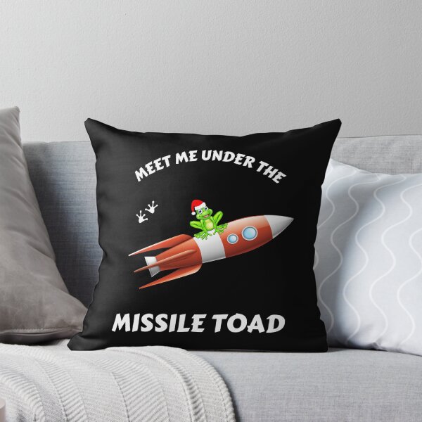 Item preview, Funny Meet Me Under The Missile Toad Christmas Frog Santa Hat Rocket designed and sold by sichaz.