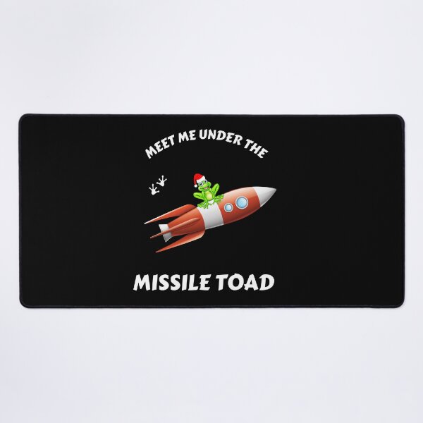 Item preview, Funny Meet Me Under The Missile Toad Christmas Frog Santa Hat Rocket designed and sold by sichaz.