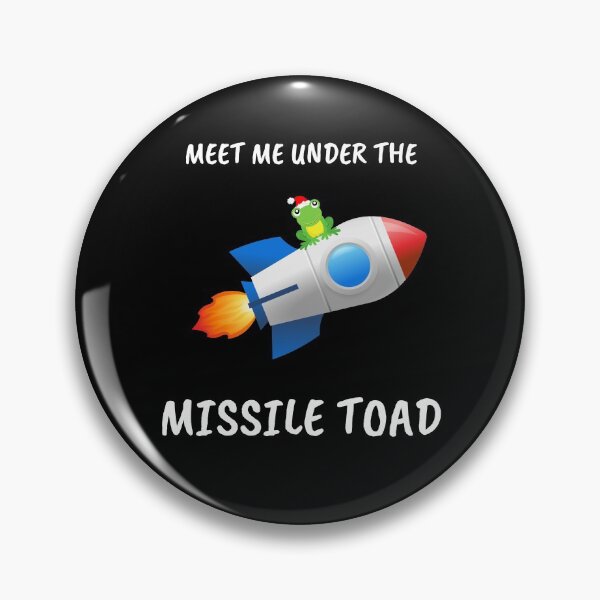 Item preview, Funny Meet Me Under The Missile Toad Christmas Frog Santa Hat Rocket designed and sold by sichaz.