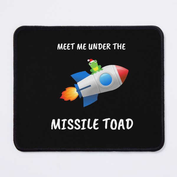 Item preview, Funny Meet Me Under The Missile Toad Christmas Frog Santa Hat Rocket designed and sold by sichaz.
