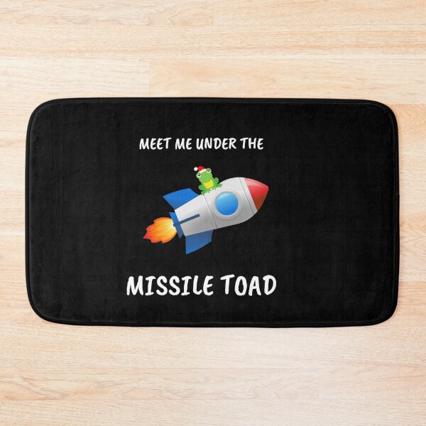 Item preview, Funny Meet Me Under The Missile Toad Christmas Frog Santa Hat Rocket designed and sold by sichaz.