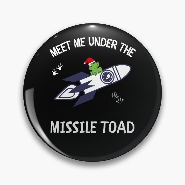 Item preview, Funny Meet Me Under The Missile Toad Christmas Frog Santa Hat Rocket designed and sold by sichaz.