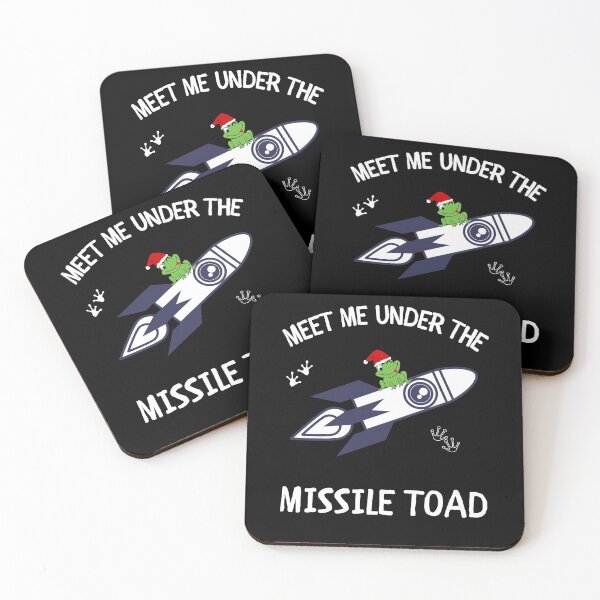 Item preview, Funny Meet Me Under The Missile Toad Christmas Frog Santa Hat Rocket designed and sold by sichaz.
