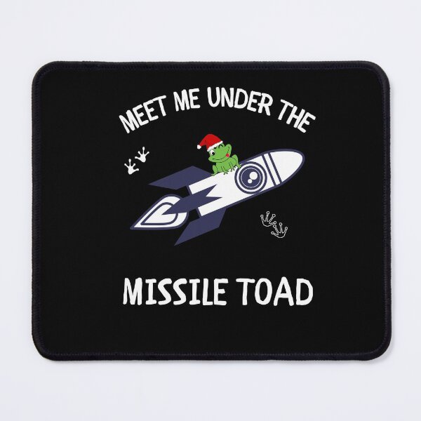 Item preview, Funny Meet Me Under The Missile Toad Christmas Frog Santa Hat Rocket designed and sold by sichaz.