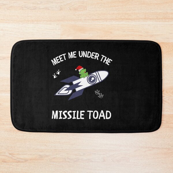 Item preview, Funny Meet Me Under The Missile Toad Christmas Frog Santa Hat Rocket designed and sold by sichaz.