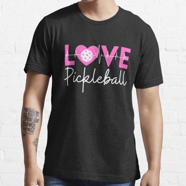 Item preview, I Love Pickleball, Love pickleball heartbeat designed and sold by Benchamart.