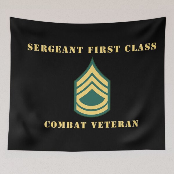 Item preview, Army - Sergeant First Class - SFC - Combat Veteran designed and sold by Military Insignia Products.