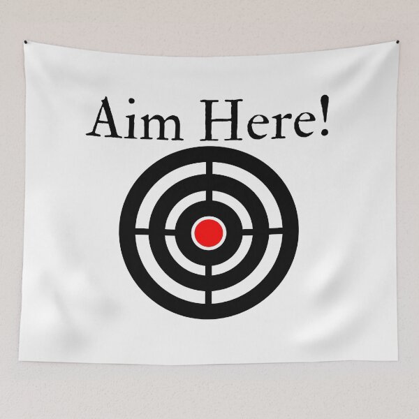 Item preview, Aim Here! Funny T-shirt men gift women gift designed and sold by InnovantDesigns.