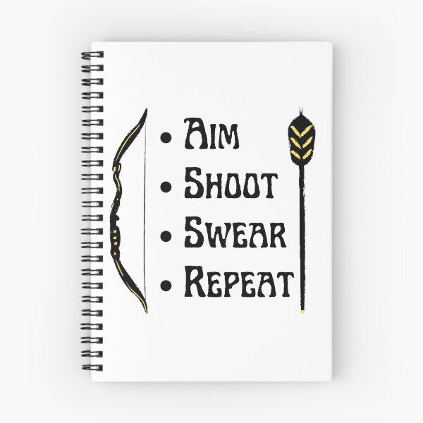 Item preview, Aim Shoot Swear Repeat Funny T-shirt men gift women gift designed and sold by InnovantDesigns.