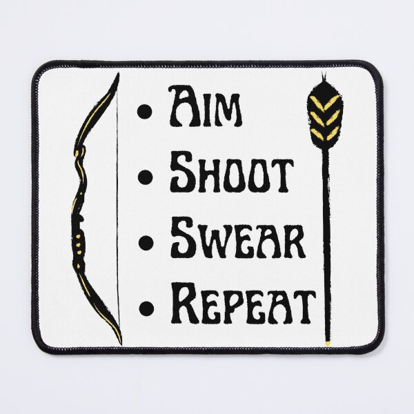 Item preview, Aim Shoot Swear Repeat Funny T-shirt men gift women gift designed and sold by InnovantDesigns.