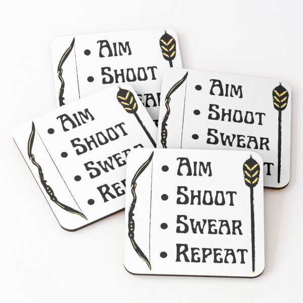 Item preview, Aim Shoot Swear Repeat Funny T-shirt men gift women gift designed and sold by InnovantDesigns.
