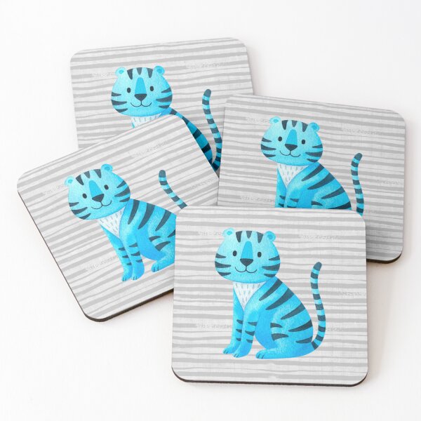 Item preview, Blue Baby Tigers designed and sold by KrisInStitches.