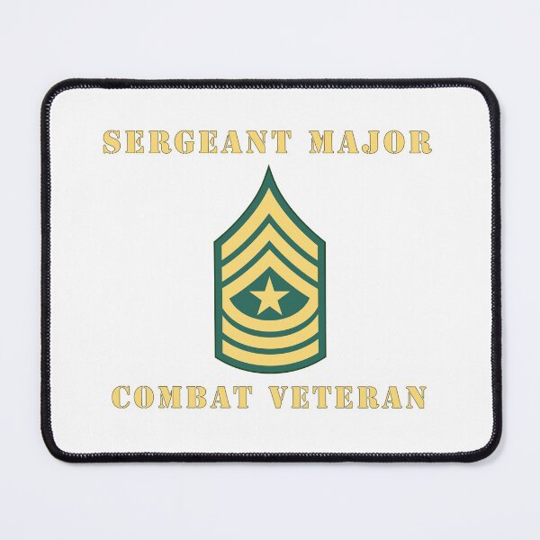 Item preview, Army - Sergeant Major - SGM - Combat Veteran designed and sold by Military Insignia Products.